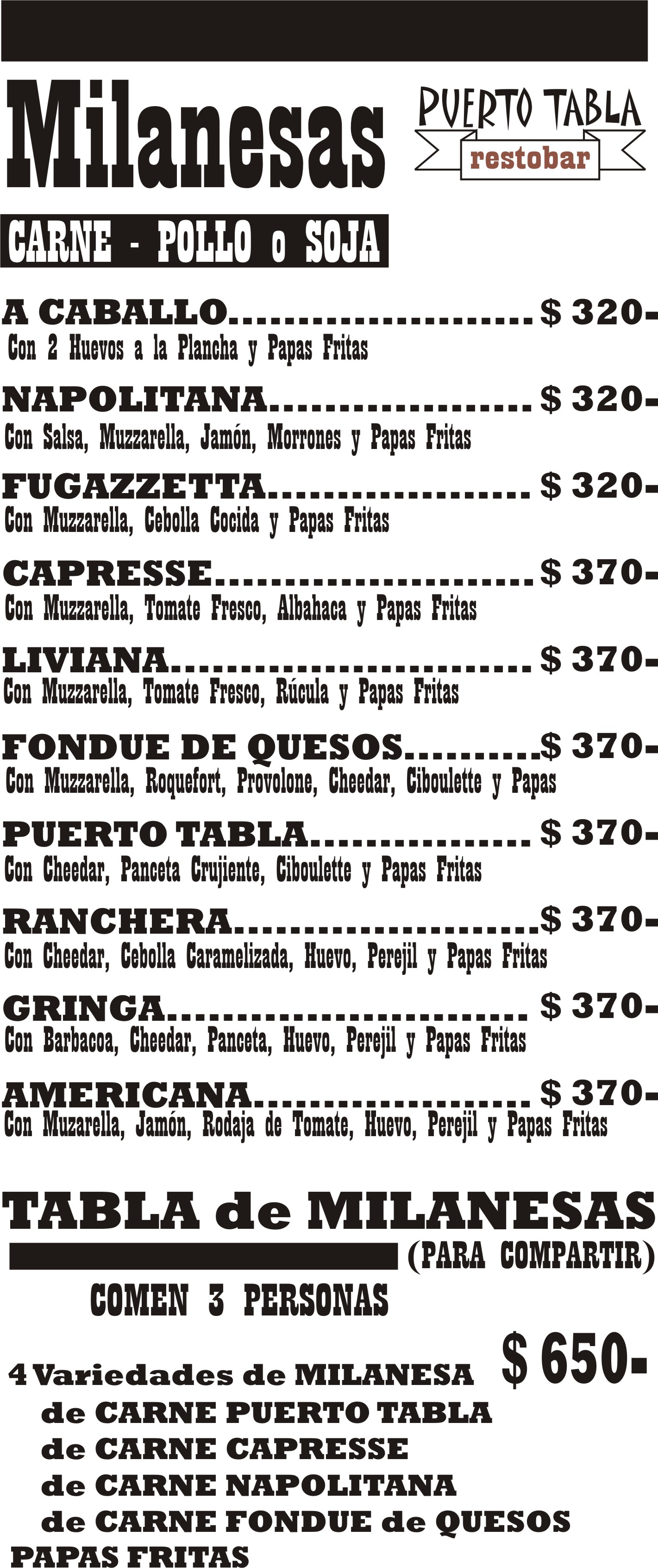 Carta de Puerto Tabla — página 6